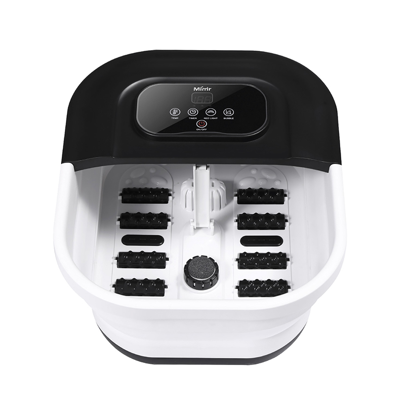 MZD-22B-2 500W Katlanabilir Ayak Spa Makinesi, Ayak Rahatlama Masajı için 8 adet Masaj Silindiri ile
