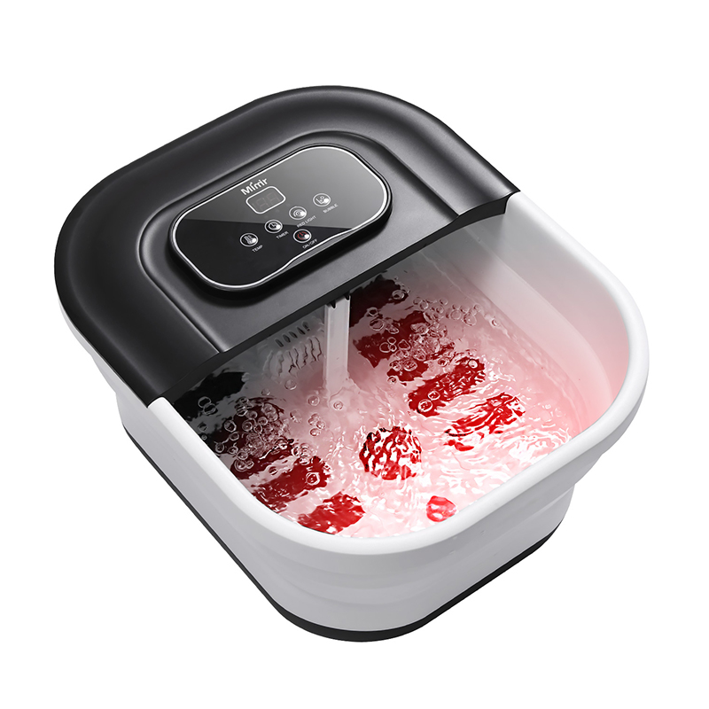 MZD-22B-2 500W Katlanabilir Ayak Spa Makinesi, Ayak Rahatlama Masajı için 8 adet Masaj Silindiri ile